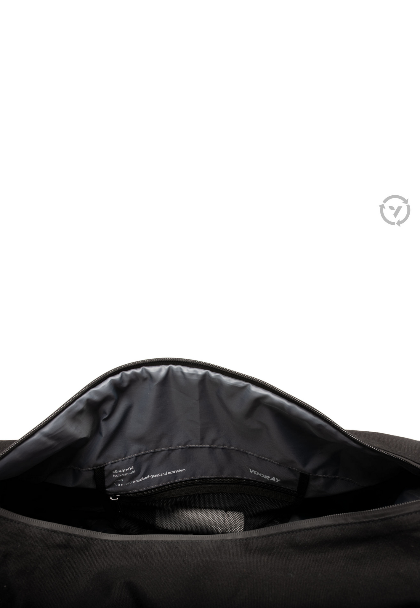 Vooray Savanna Organic Duffel Obsidian - la bolsa de viaje, la bolsa deporte y la travel bag esenciales