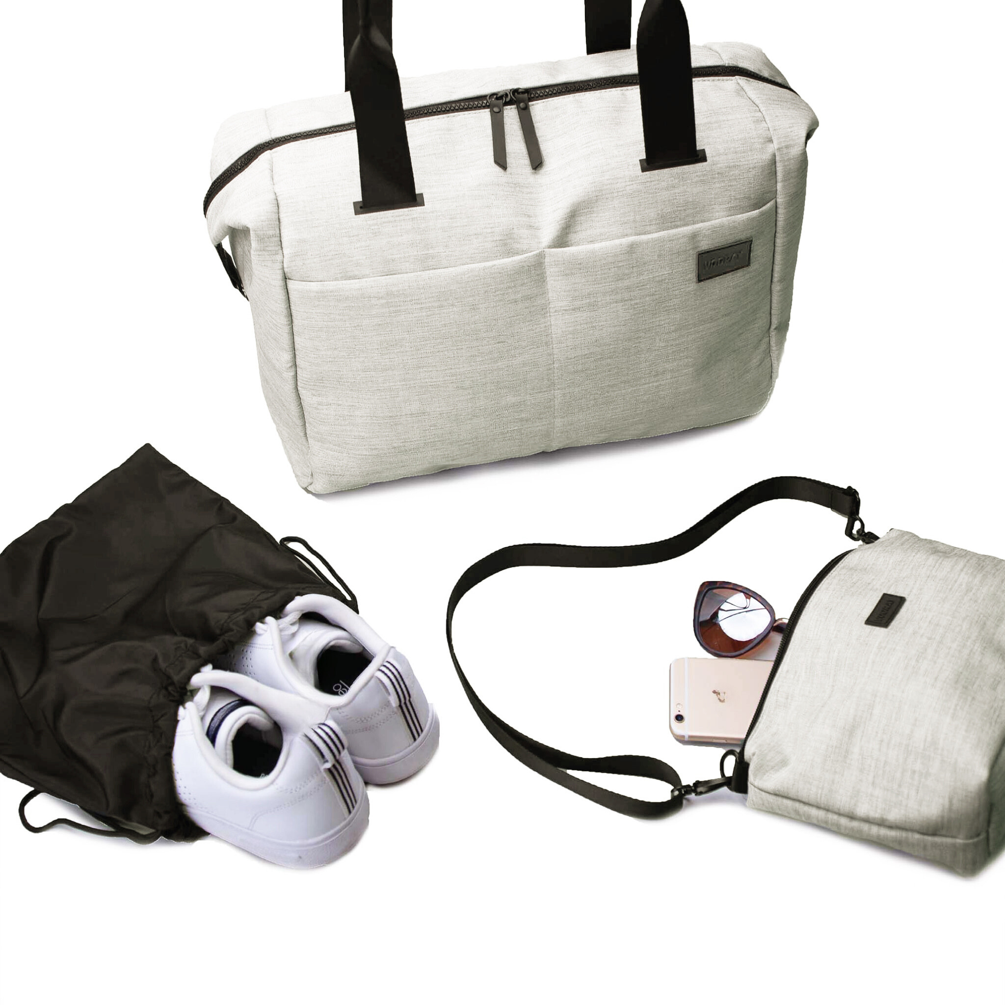 Vooray - Sac de voyage et sac de sport avec pochette pour ordinateur portable, poche pour chaussures et poche sèche ()